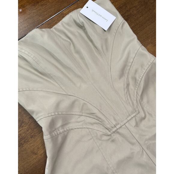 NEW Lovers and Friends Meadow Cargo Jumpsuit Olive Green Jogger Corset SMALL - Picture 4 of 6